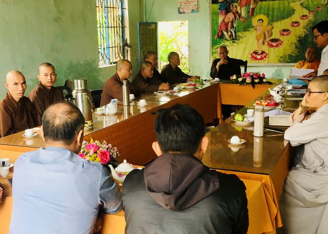 Hoài Nhơn: Ban Trị sự Phật giáo thị xã tổ chức phiên họp đầu năm 2023